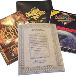 Limited Edition 1992-1993 Toronto Blue Jays World Series Commemorative Set